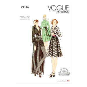 Vogue Schnittmuster V2146 für ein Vintage Kleid aus den 70er Jahren