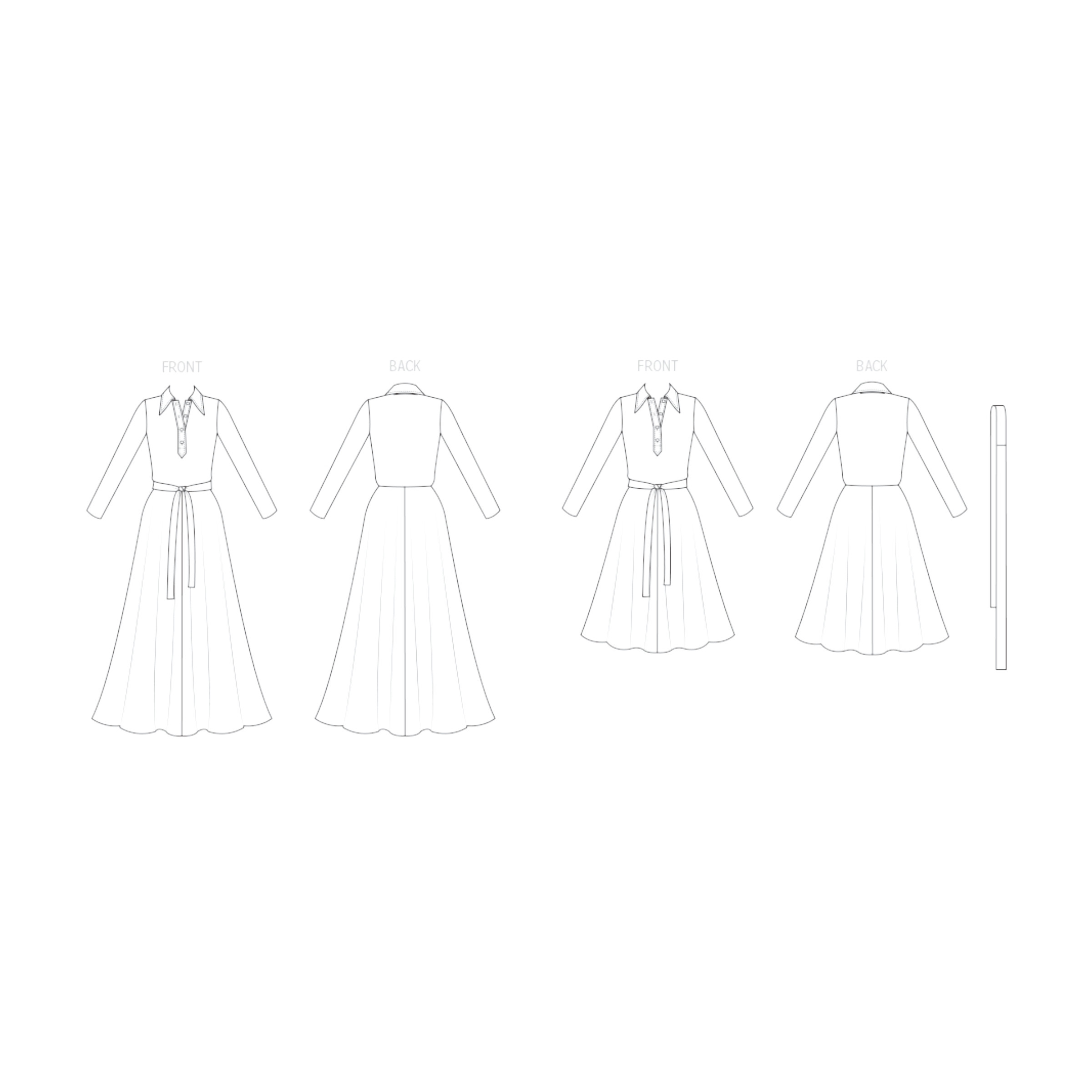 Vogue Schnittmuster - V2143 - Vintage Jersey Kleid – Bild 5