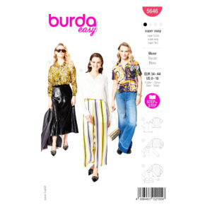 Burda Style Schnittmuster 5646 Damen Blusenjacke zum Selbernähen