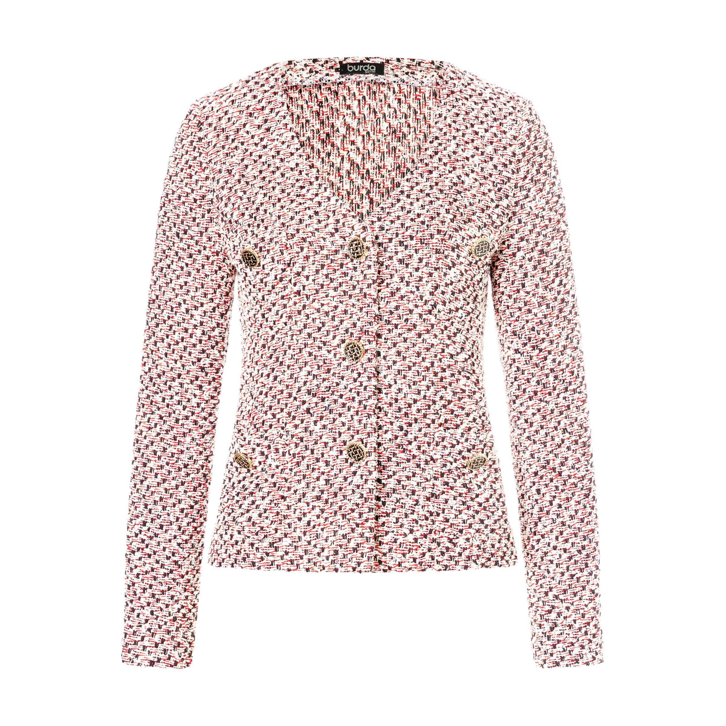 Burda Easy Schnittmuster 5649 kurze Damenjacke | Kragen los - Burda Pattern – Bild 6