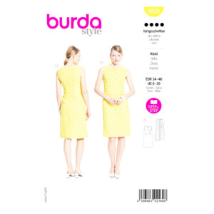 Burda Style Schnittmuster 5659 elegantes ärmelloses Etuikleid