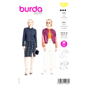 Burda Style Schnittmuster 5671 kurze Damenjacke oder Blouson