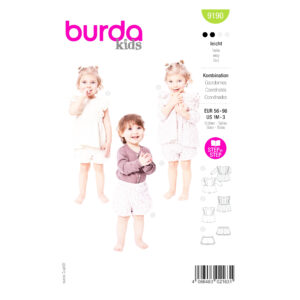Burda Kids Schnittmuster 9190 Babykleid mit Rüschen und Pumphose