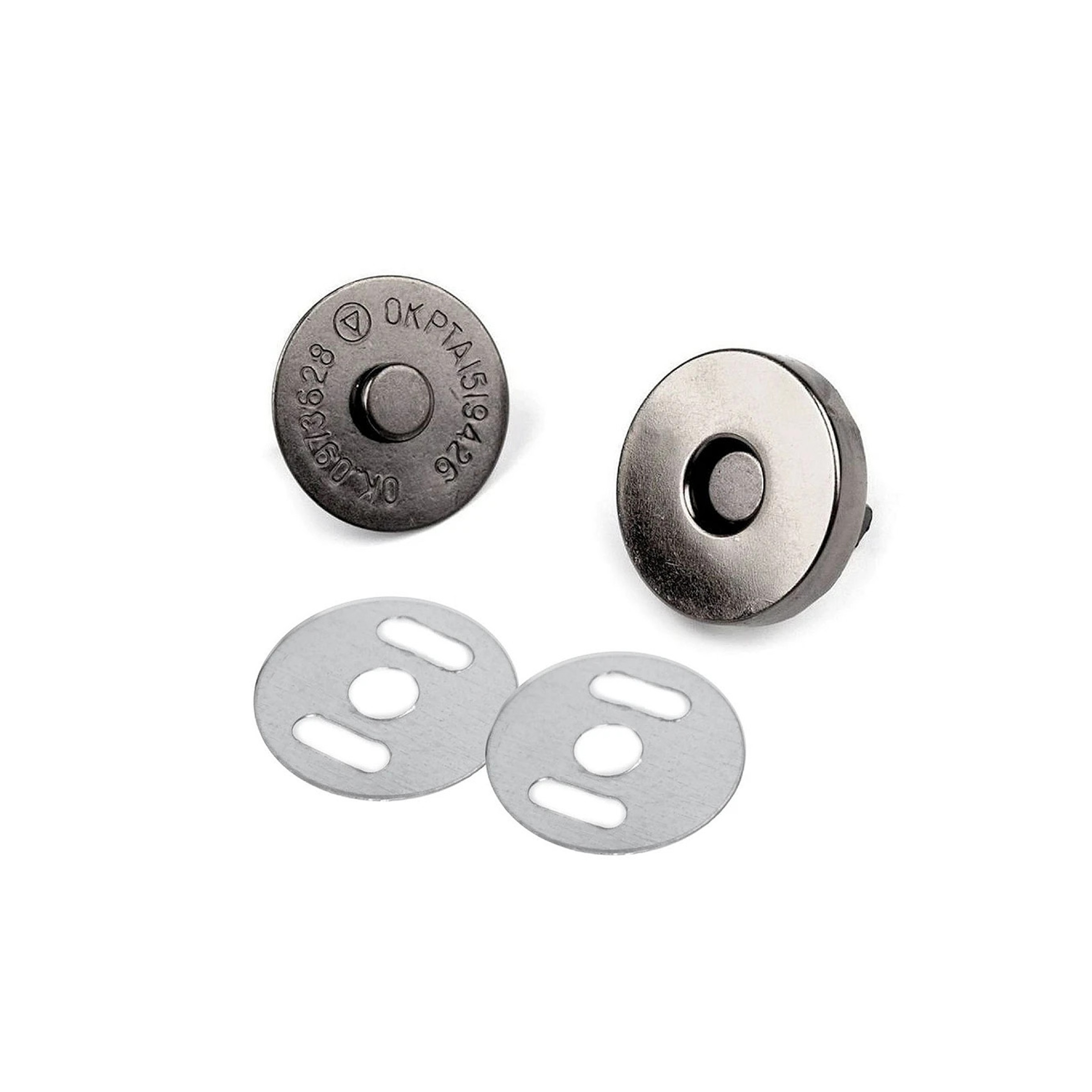 4x Magnetknopf für Taschen - Magnetverschluss - Nähfrei - 18mm/ 3 mm - verschiedene Farben – Bild 4