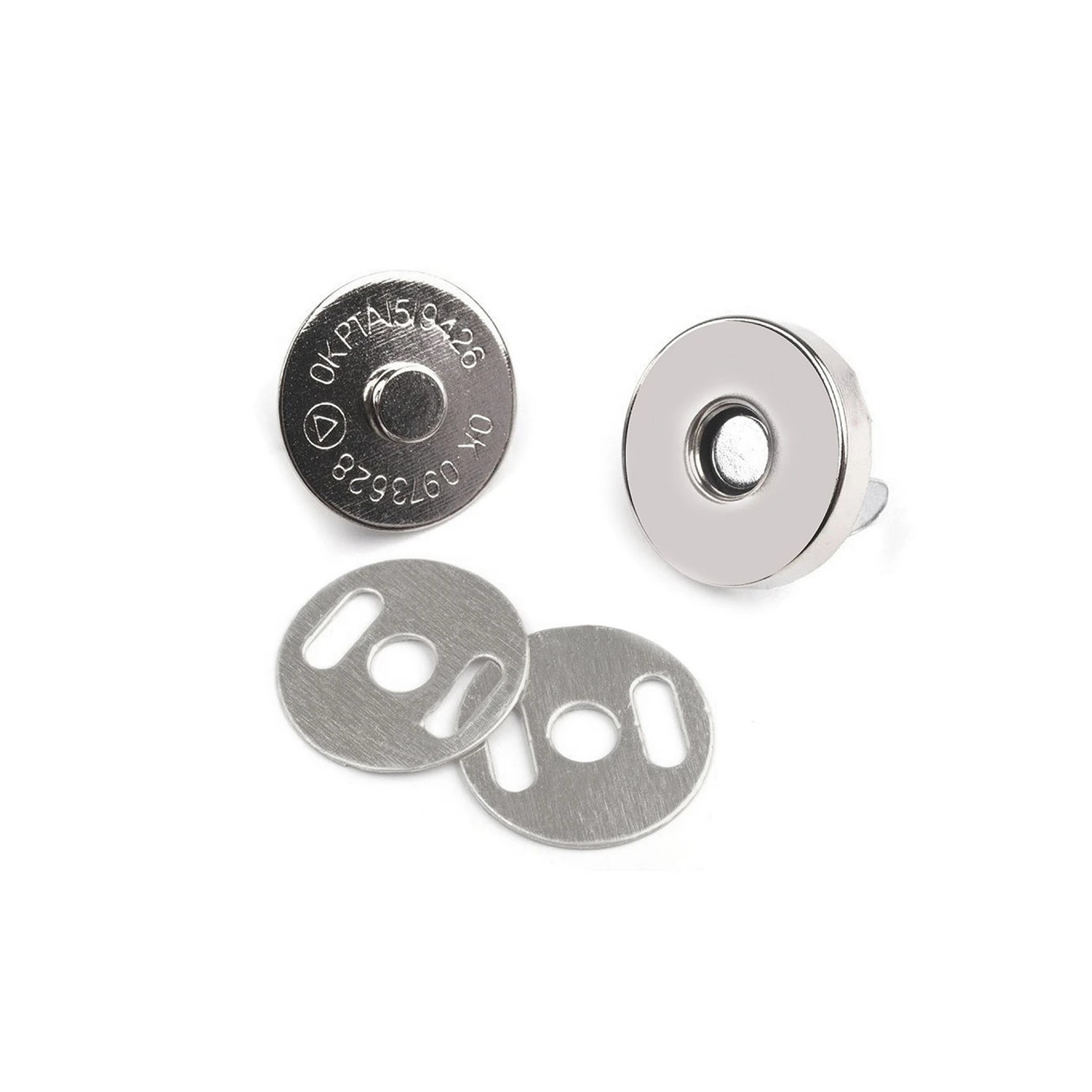 4x Magnetknopf für Taschen - Magnetverschluss - Nähfrei - 18mm/ 3 mm - verschiedene Farben – Bild 5