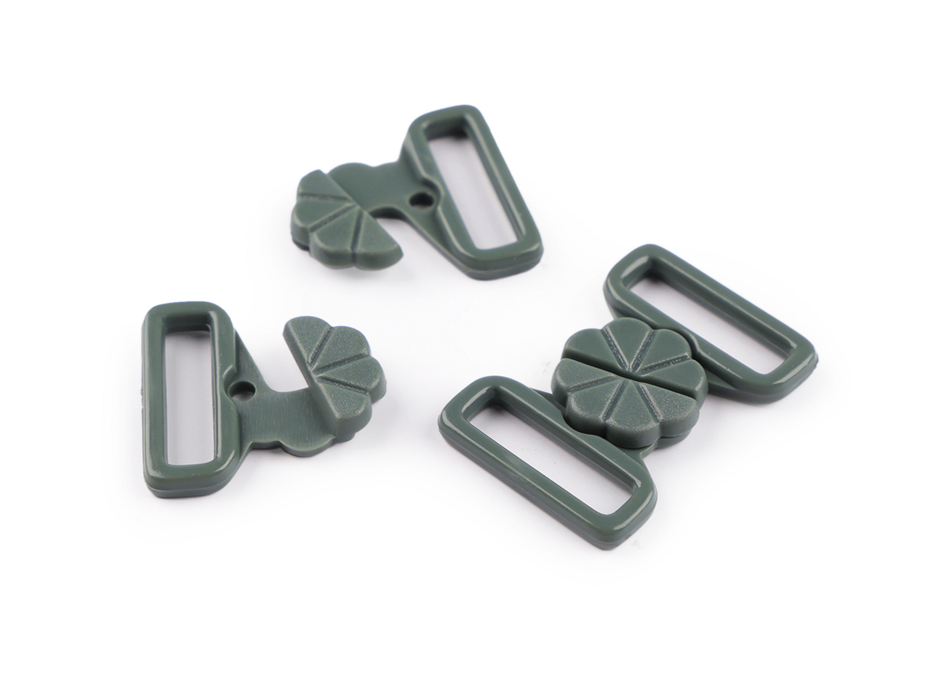 0.80 EUR/Stck.- 4 x Verschluss für Bikini - Breite 17 mm - Kunststoff – Bild 8