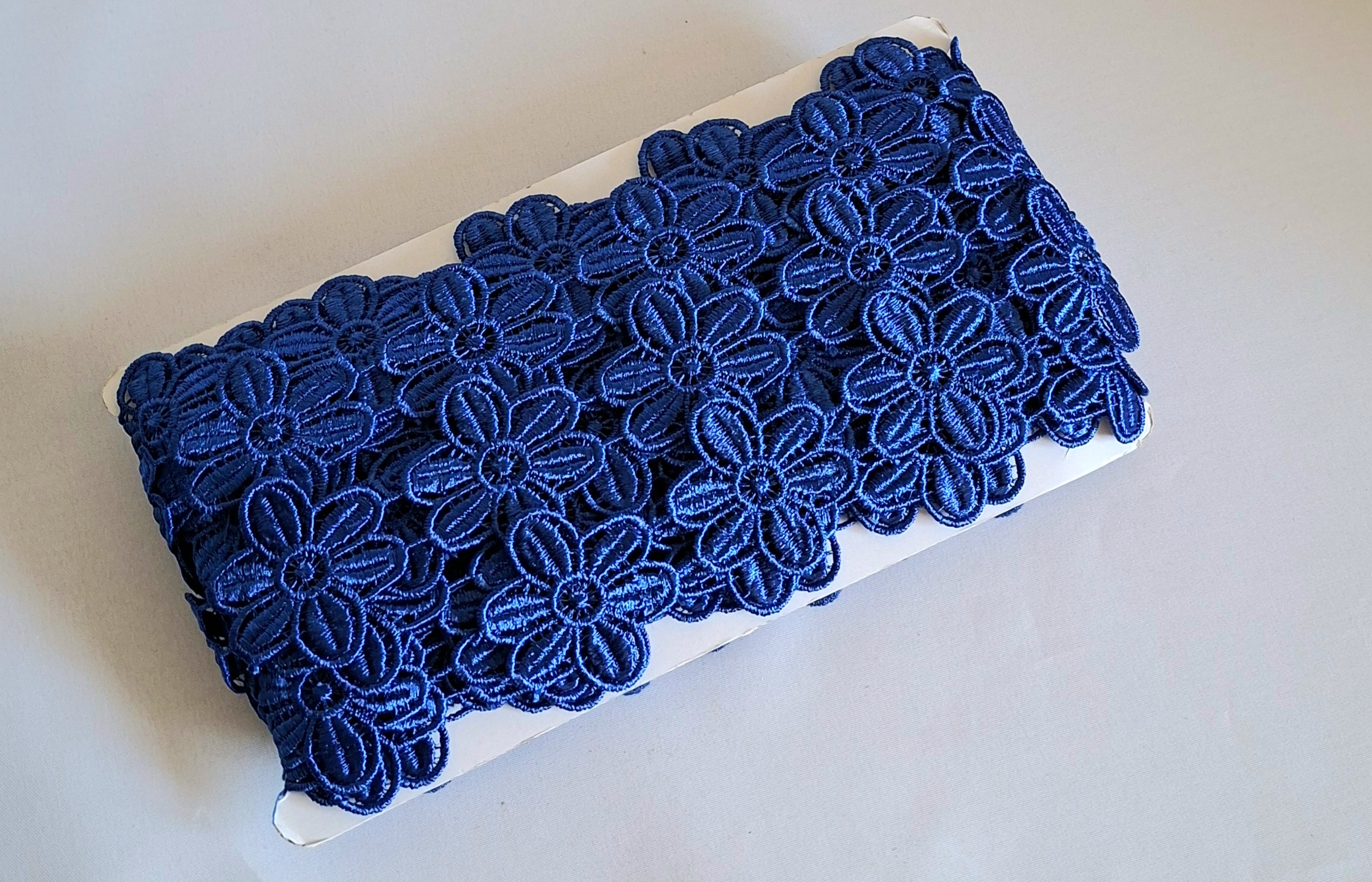 6 m Ätzspitze, Blumen, Breite 45 mm, blau – Bild 2