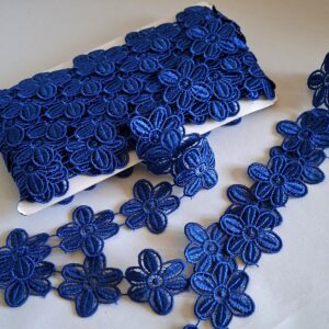 6 m Ätzspitze , Blumenmotiv blau