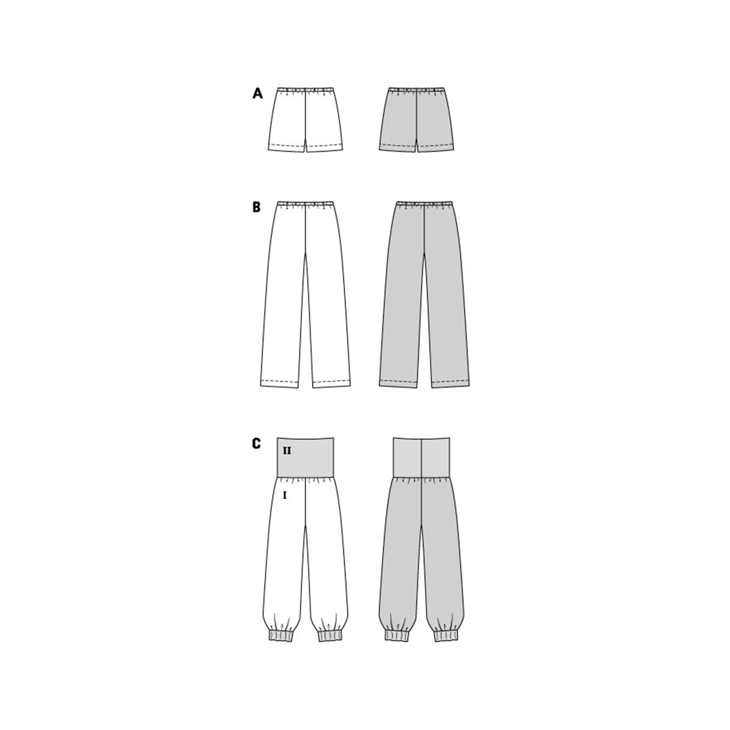 Burda Easy Schnittmuster Nr. 5591 - Freizeithose und Shorts für Damen – Bild 8