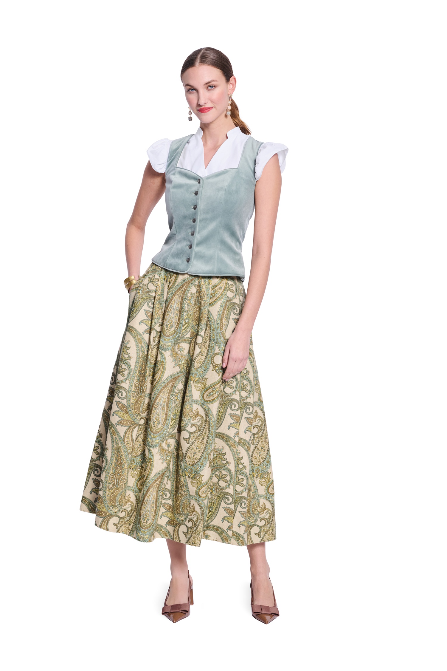 Burda Style-Schnittmuster - langes Dirndl - Rock und Bluse - 5625 – Bild 2