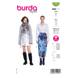 Burda Easy Schnittmuster Nr. 5598 - schlichter Rock in 2 Längen