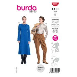 Burda Style Schnittmuster Nr. 5599 - Shirt oder Kleid - schlicht und elegant