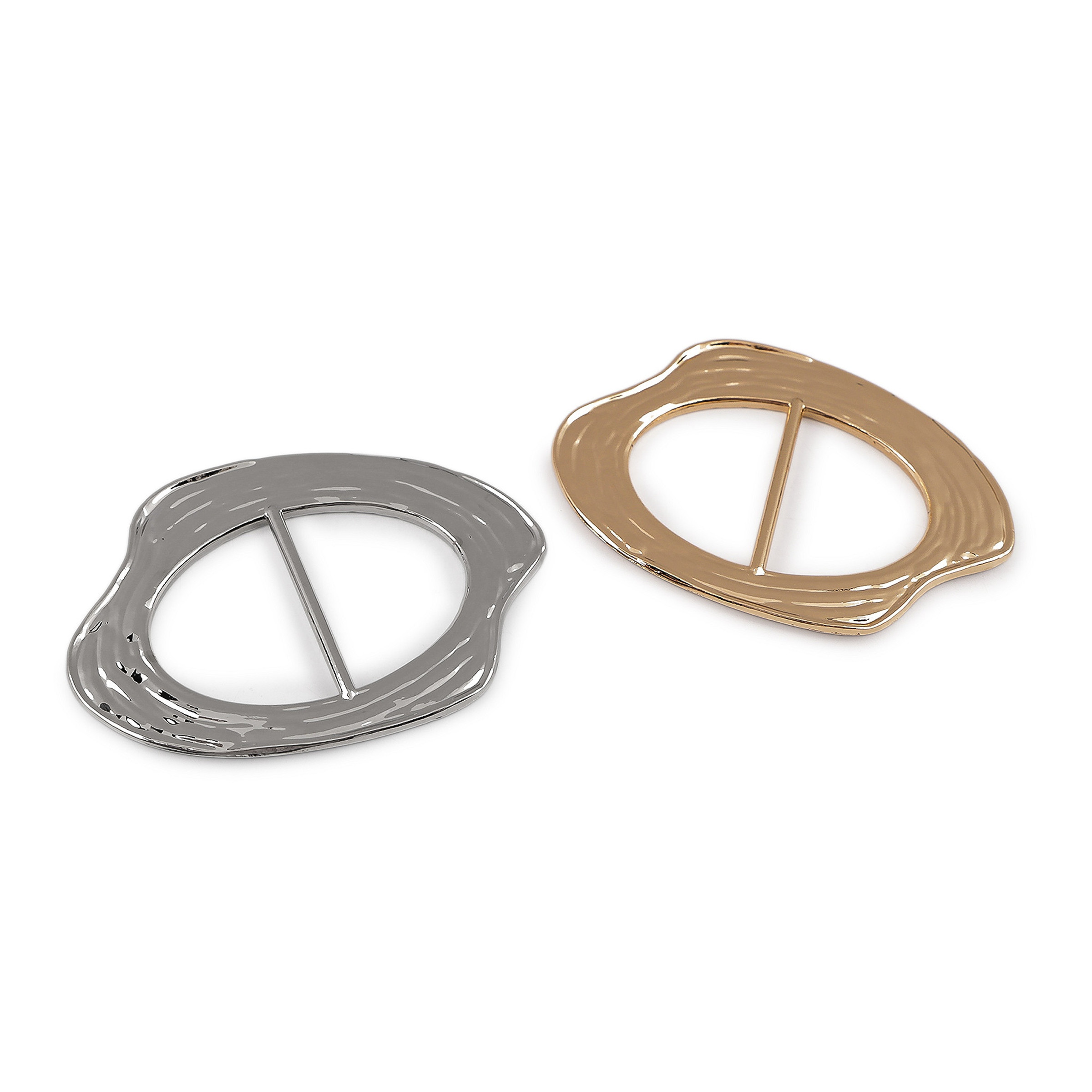 Design-Metallschnalle für Bekleidung und Bademode - Durchzug 38 mm – Bild 2
