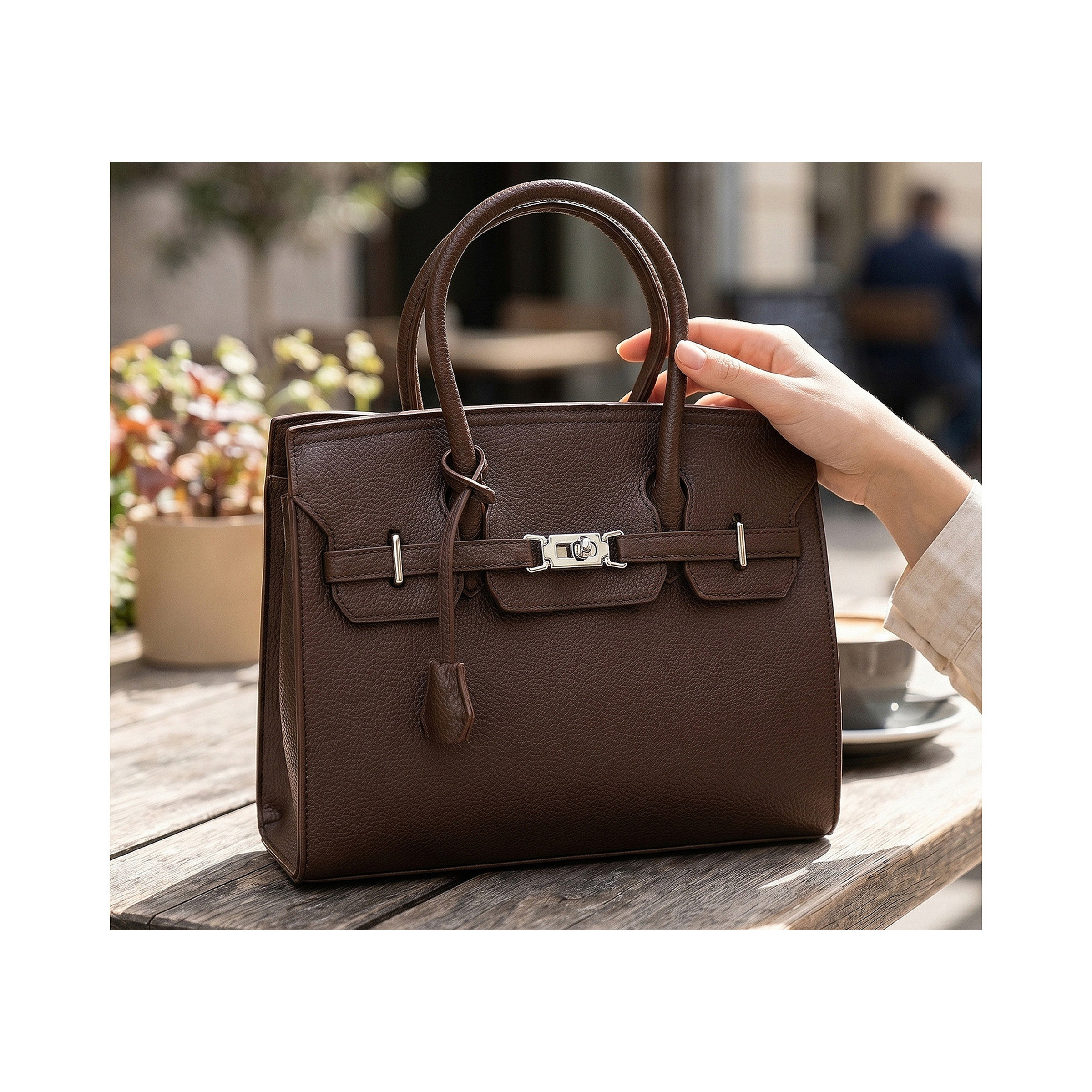 Dekorativer Verschluss für Handtaschen und Accessoires - Durchzug 10 mm – Bild 4