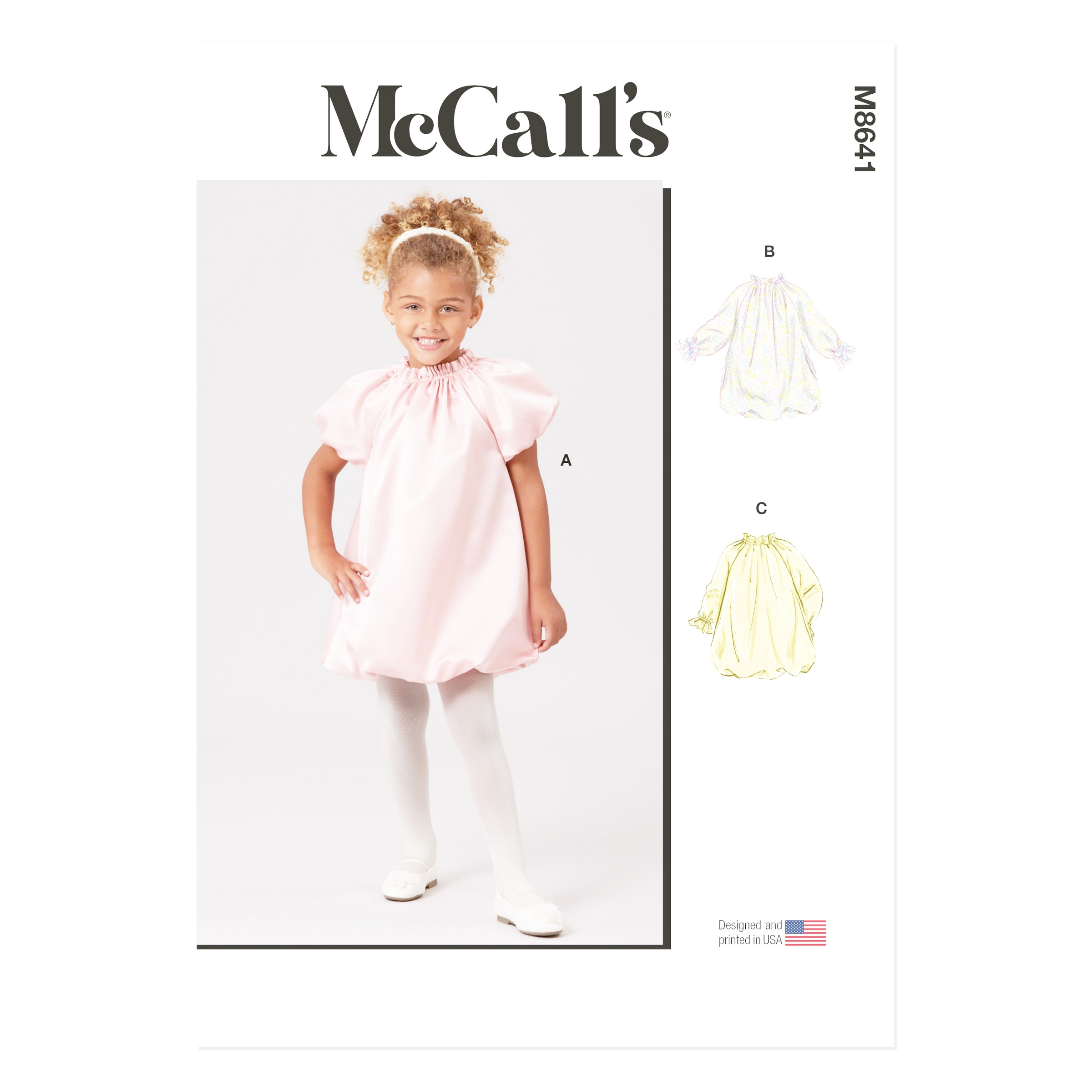 McCalls Schnittmuster M8641 - festliches Kleid für Mädchen