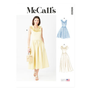 McCalls Schnittmuster M8650 - Sommerkleid mit Rüschenkragen
