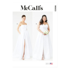 McCalls Schnittmuster M8653 - Kleid mit Corsagenoberteil - Hochzeitskleid