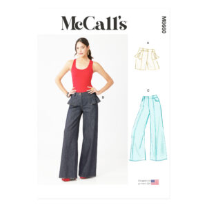McCalls Schnittmuster M8660 - sportliche Damenhose - Bruchnaht