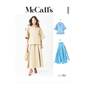 McCall’s Schnittmuster M8662 - weiter Rock und Oberteil
