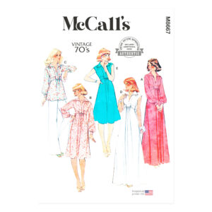 McCalls Schnittmuster M8667 - Vintage Kleid aus den 70er Jahren