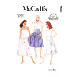 McCall’s Schnittmuster M8668 - Vintage Rock aus den 80 er Jahren