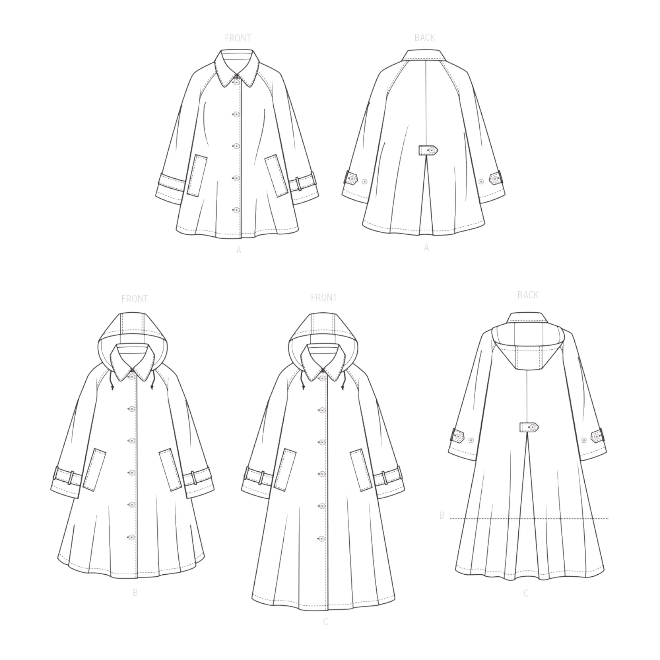 McCalls Schnittmuster M8655 - leichter Mantel , Jacke für Damen – Bild 9