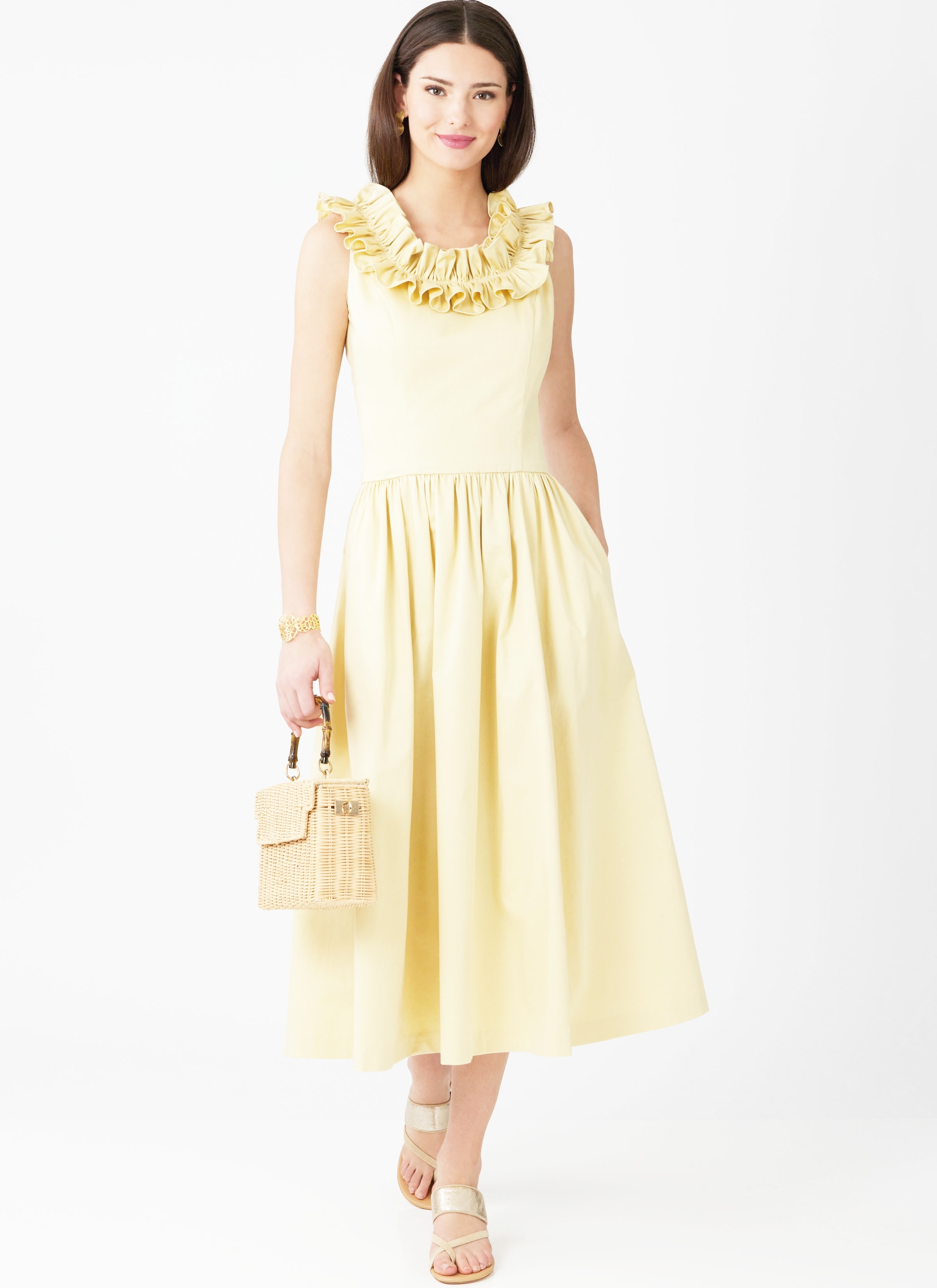 McCalls Schnittmuster M8650 - Sommerkleid mit Rüschenkragen – Bild 2