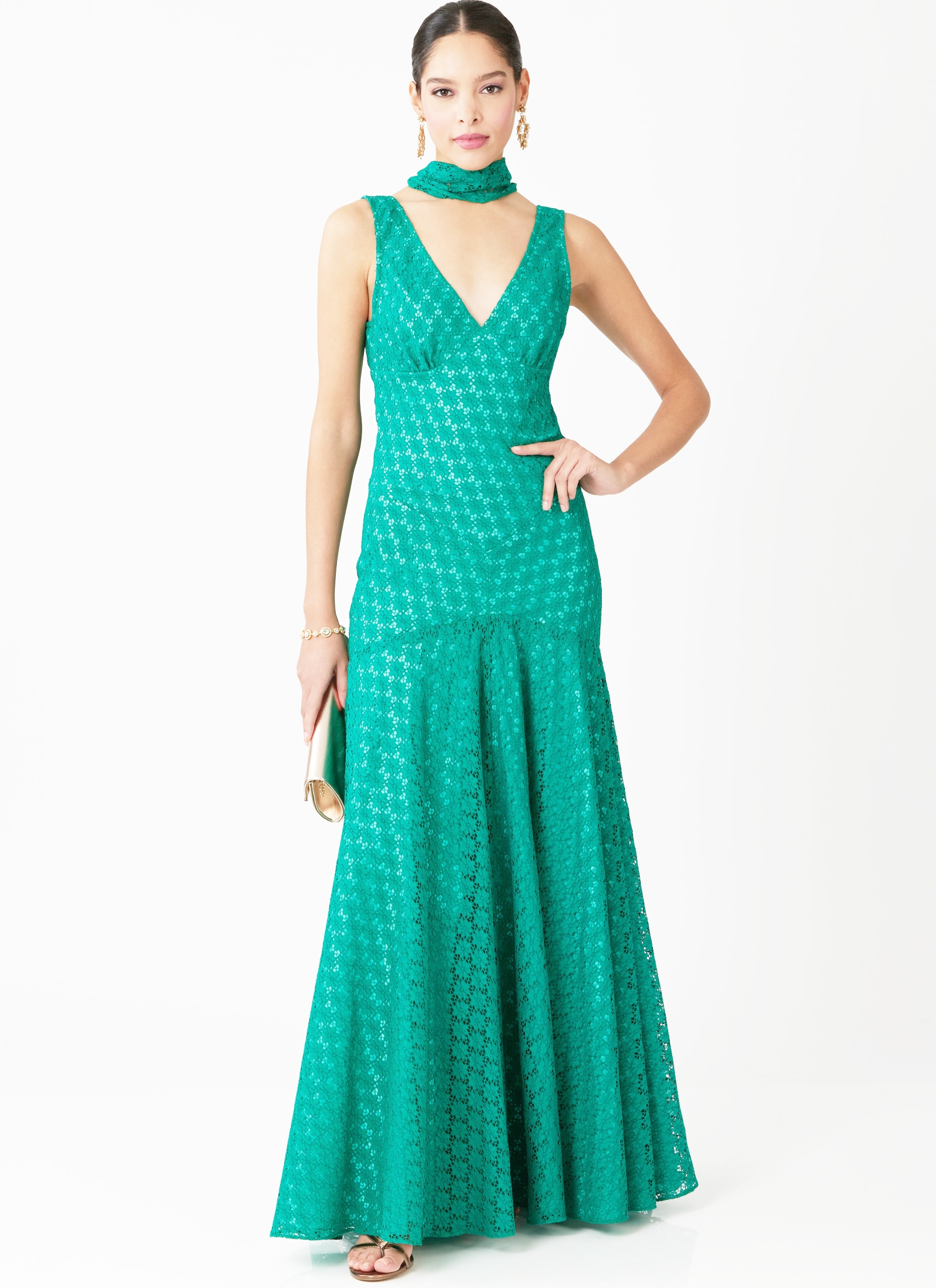 McCalls Schnittmuster M8654 - ärmelloses Kleid - Volant am Saum – Bild 3
