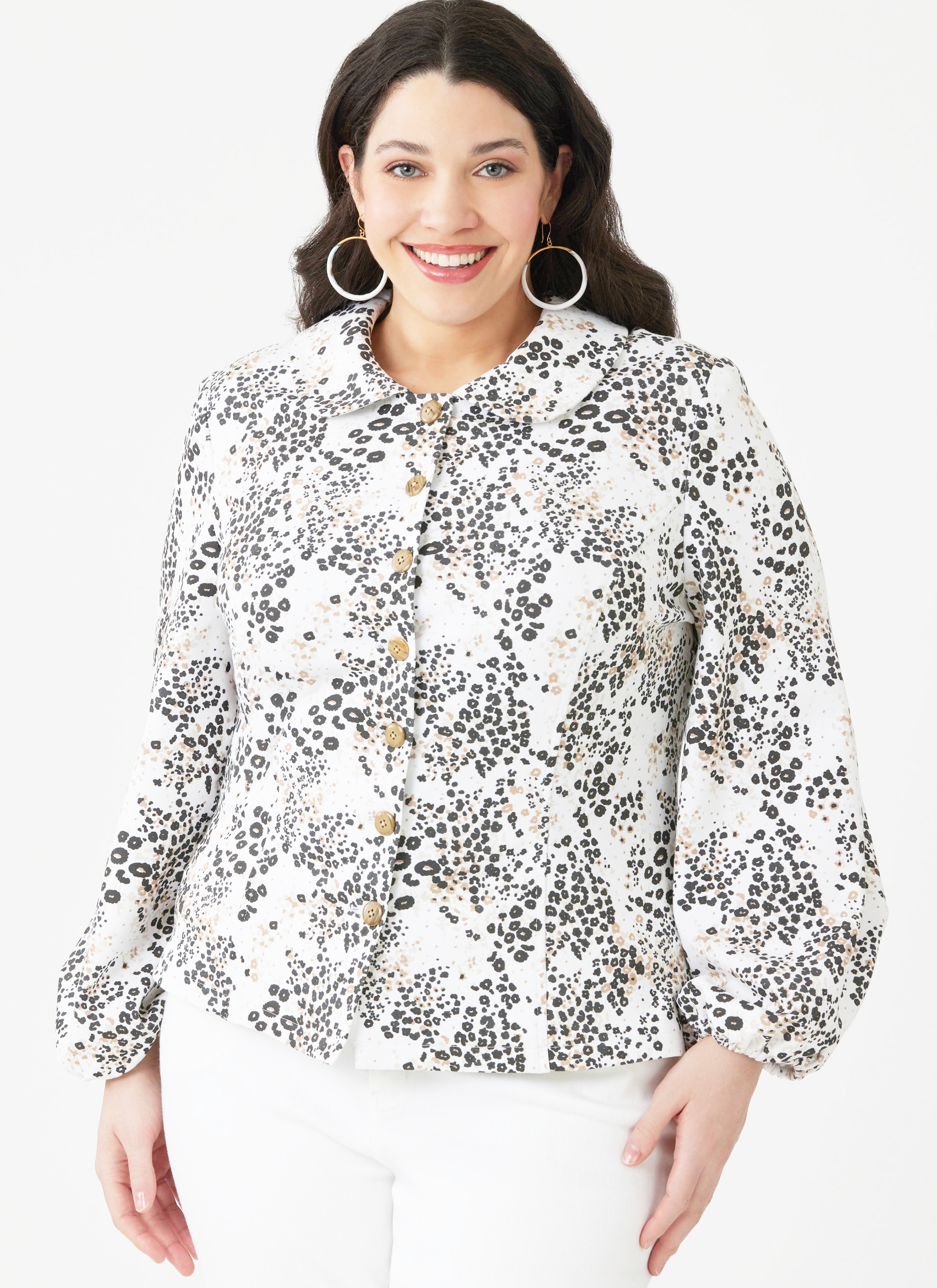 McCalls Schnittmuster M8657 - taillierte Bluse mit Bubikragen – Bild 3