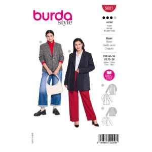 Burda Style Schnittmuster Nr. 5601 - Damenblazer mit Schulterpolster