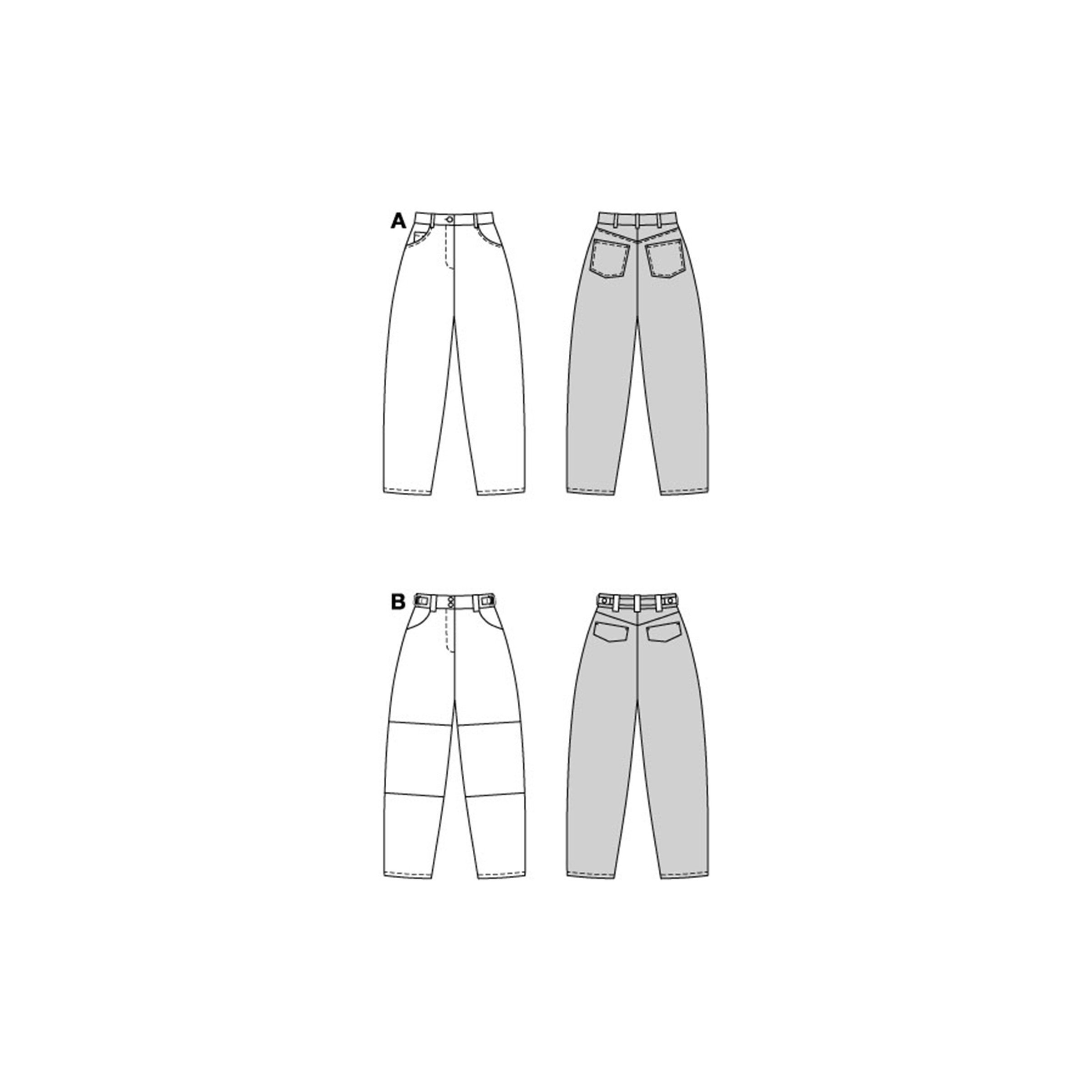 Burda Style Schnittmuster Nr. 5603 - lässige Damenhose, Damenjeans – Bild 9