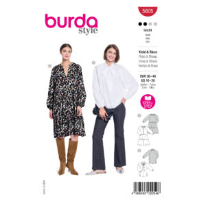 Burda Style Schnittmuster Nr. 5605 - lange Bluse - Kleid