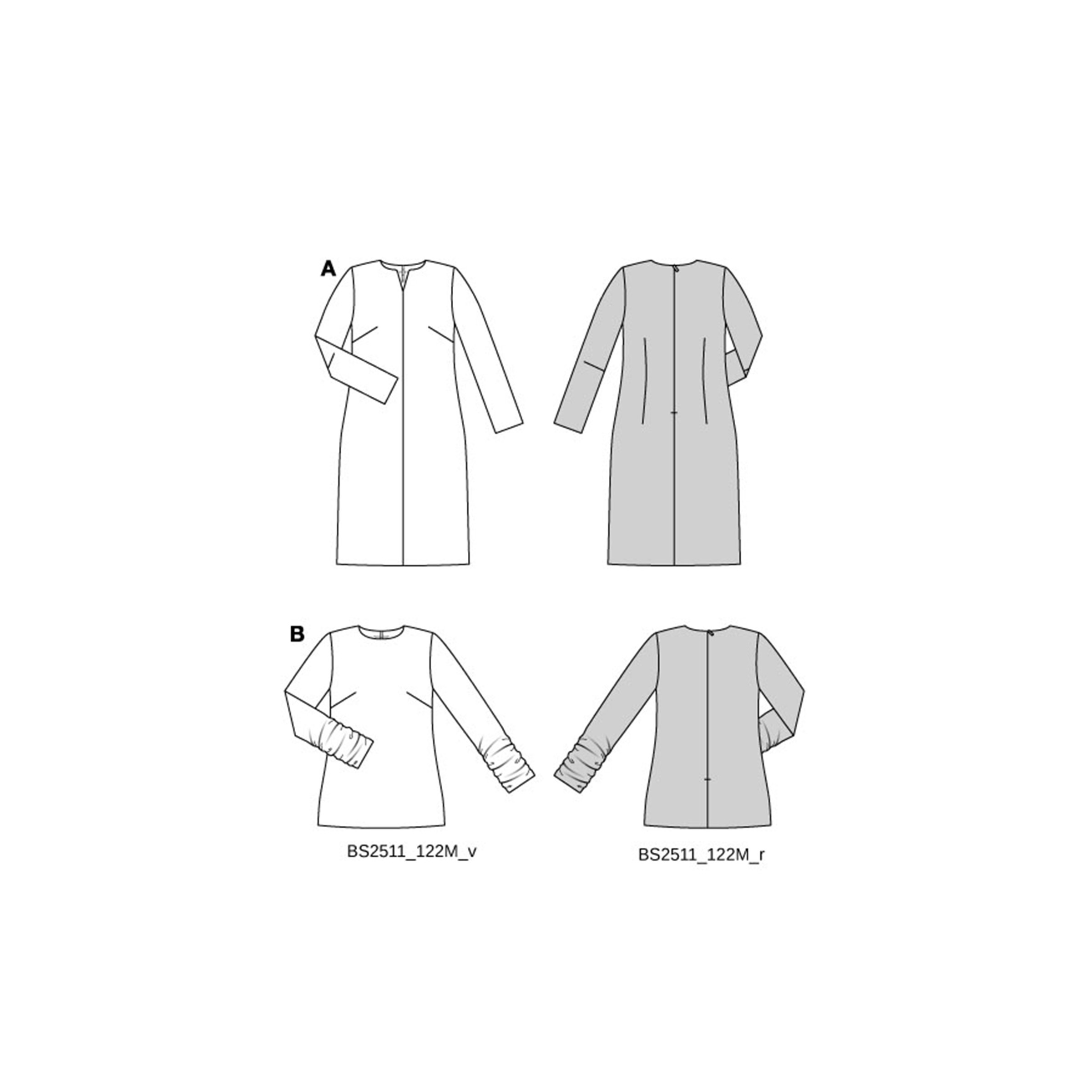 Burda Style Schnittmuster Nr. 5606 - Damenshirt - Kleid – Bild 8