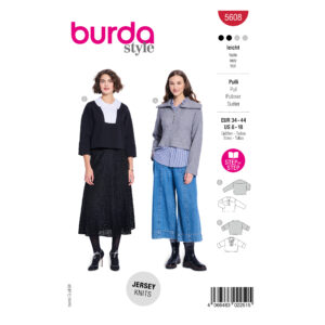 Burda Style Schnittmuster Nr. 5608 - Damenpullover - Troyer