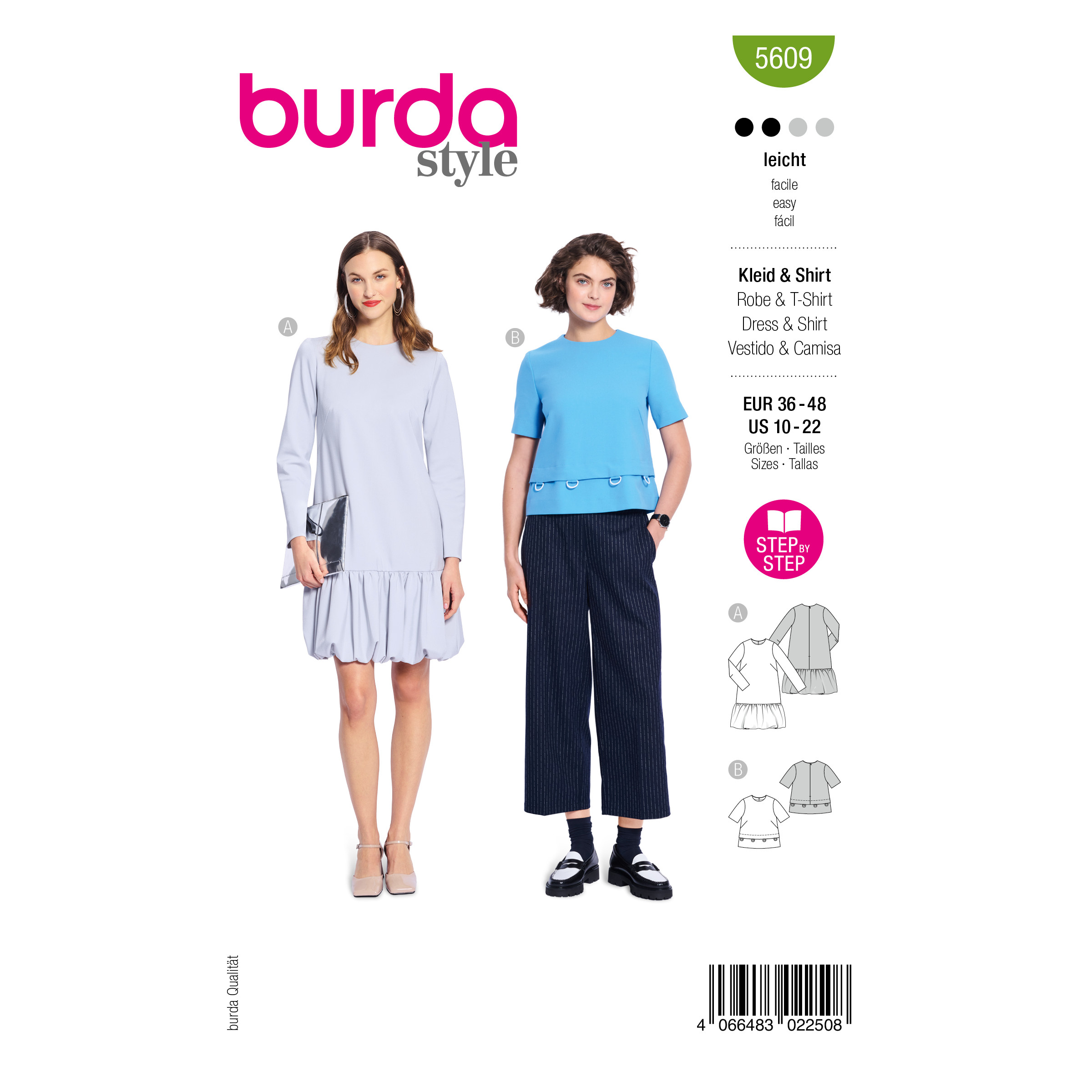 Burda Style Schnittmuster Nr. 5607 - kurze Damenjacke - Strickjacke