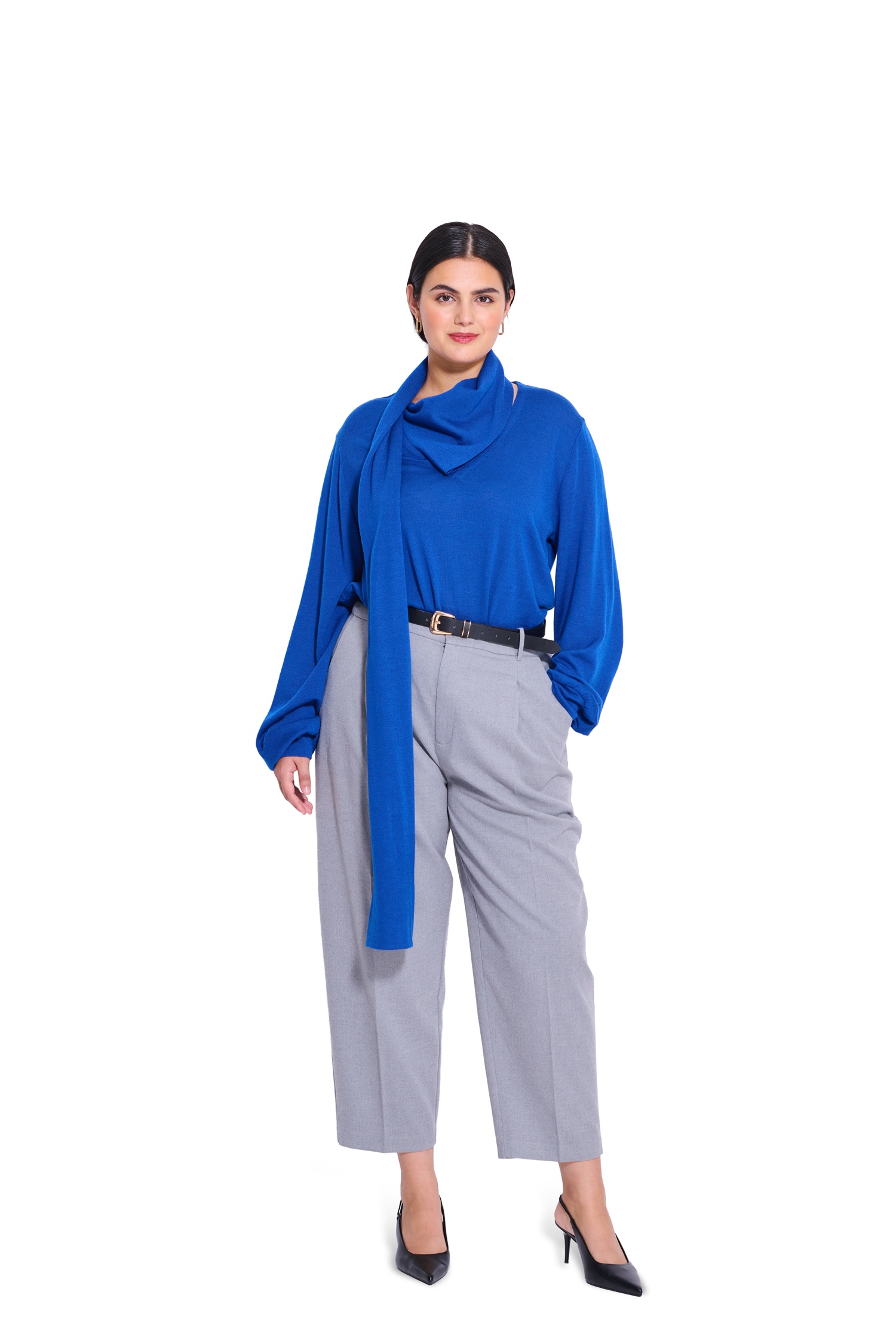 Burda Style Schnittmuster Nr. 5612 - Damenshirt mit V-Ausschnitt und Wickelkragen – Bild 2