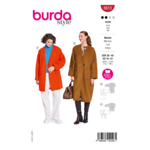 Burda Style Schnittmuster Nr. 5613 - Damenjacke - Damenmantel