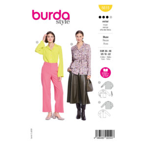 Burda Style Schnittmuster Nr. 5615 - Hemdbluse - Reverskragen