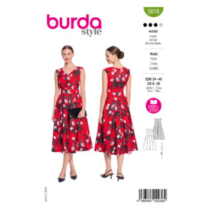 Burda Style Schnittmuster Nr. 5618 - Sommerkleid mit Gürtel