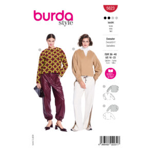 Burda Style Schnittmuster Nr. 5623 - Damenpullover - weiter Ärmel