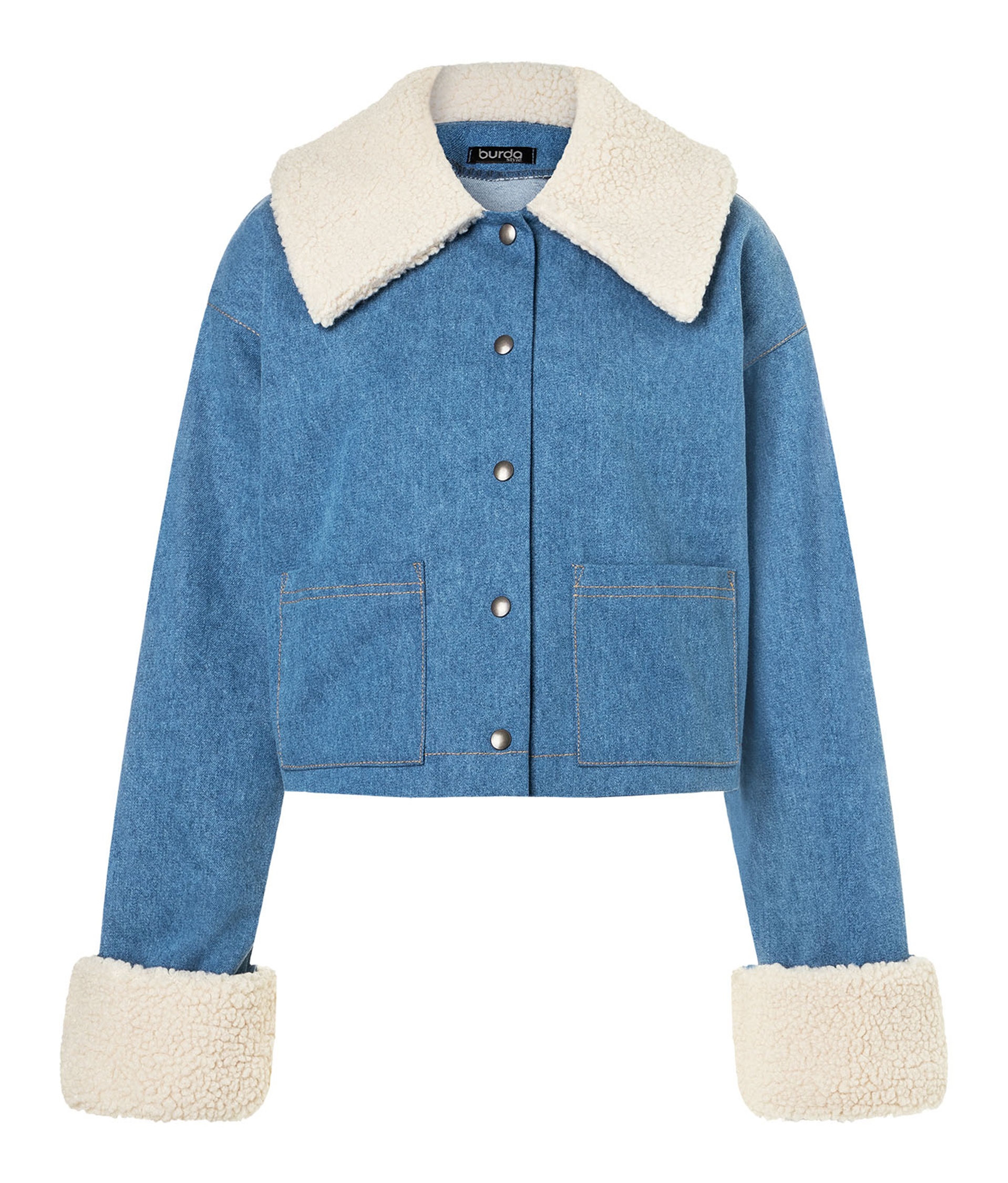 Burda Style Schnittmuster Nr. 5661 - Damenjacke - Jeansjacke - kurze Jacke – Bild 9