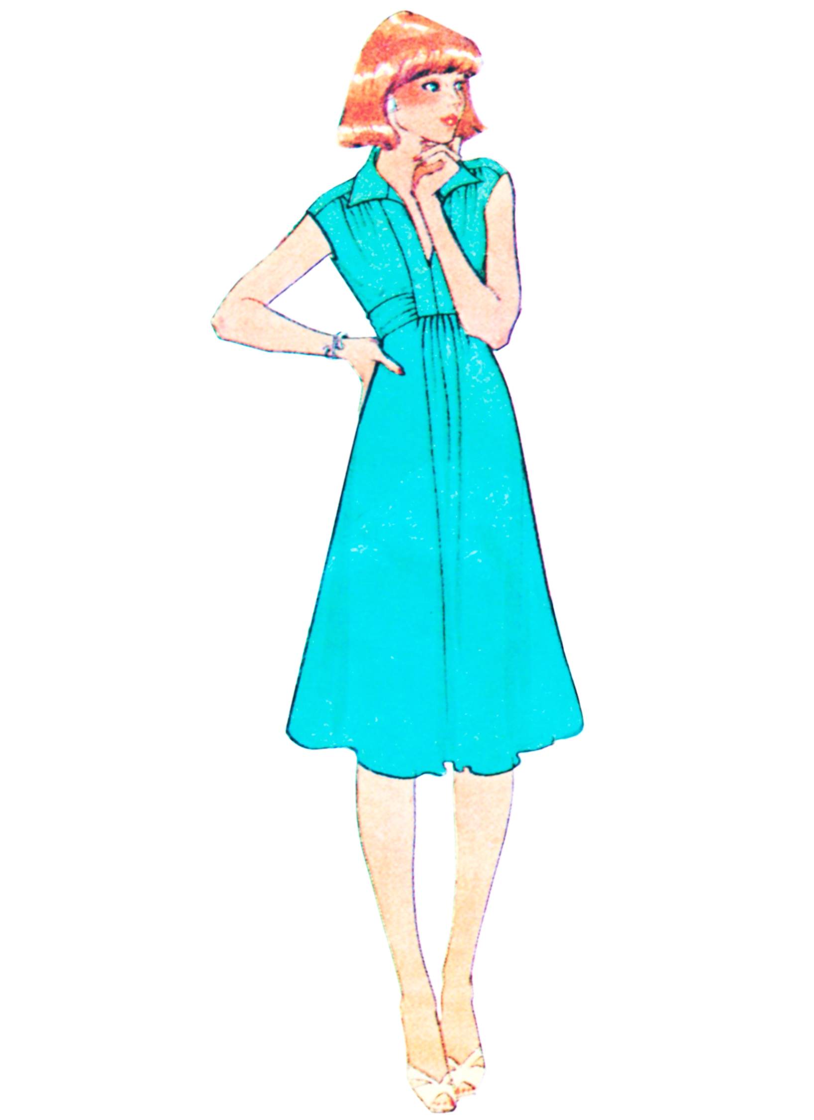 McCalls Schnittmuster M8667 - Vintage Kleid aus den 70er Jahren – Bild 6