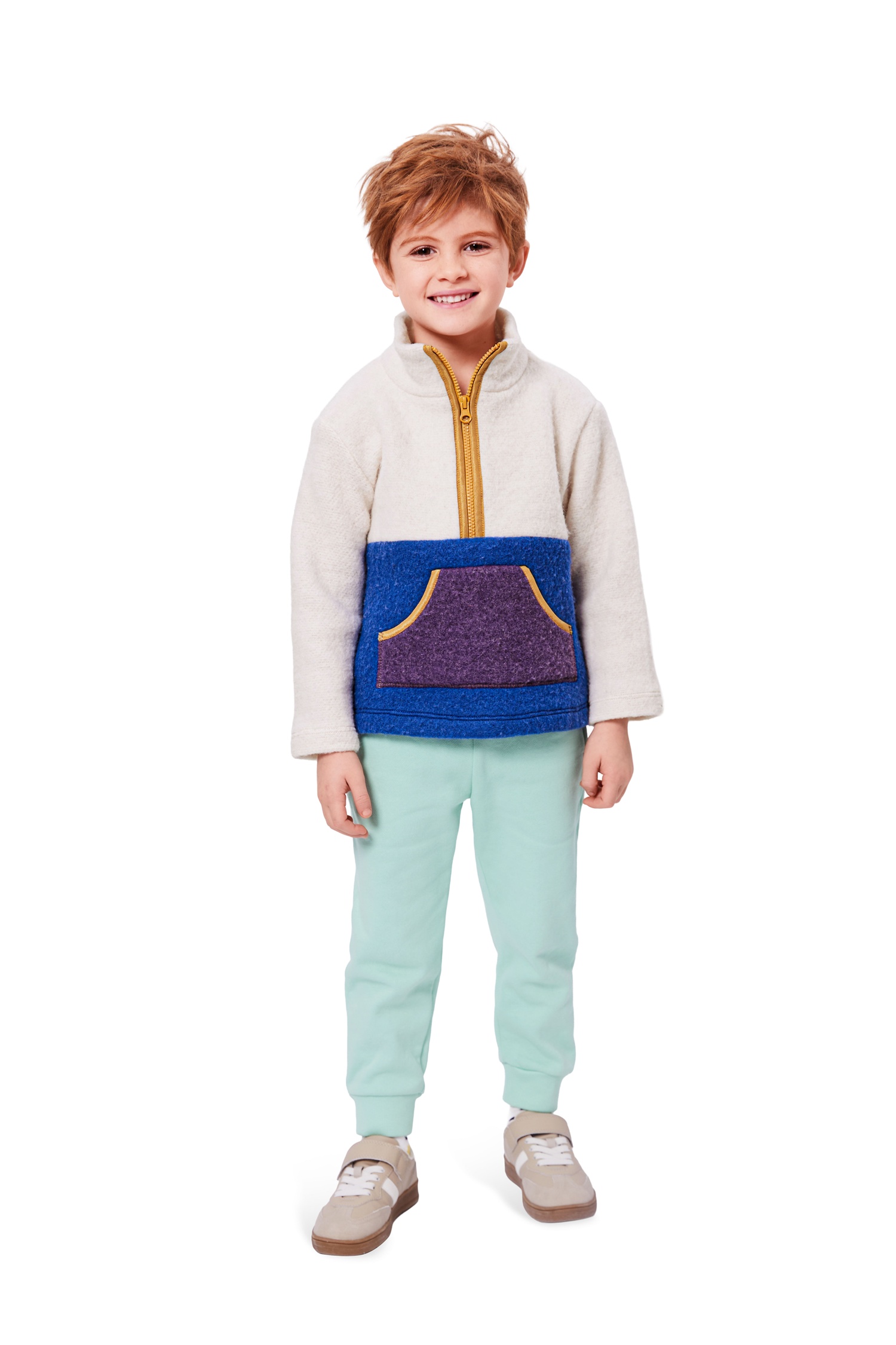 Burda Style Schnittmuster Nr. 9183 - Sweatshirt oder Sweatweste für Kinder – Bild 2