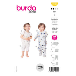 Burda Style Schnittmuster Nr. 9186 - Schlafanzug für Kinder