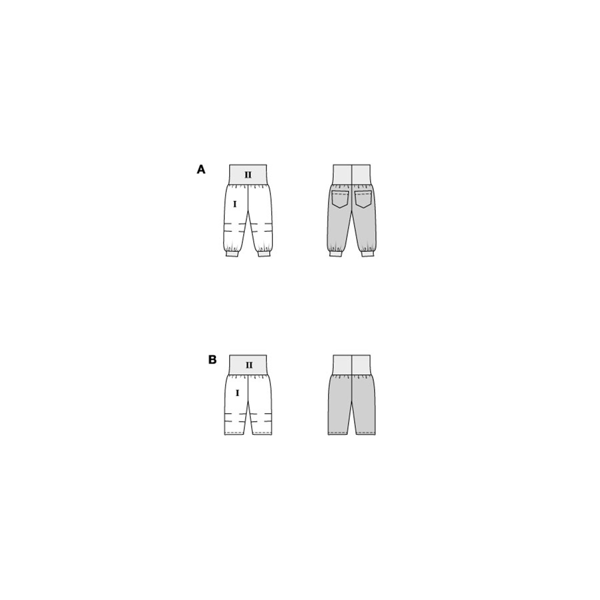 Burda Style Schnittmuster Nr. 9187 - Baby- und Kleinkinderhose mit Strickbund – Bild 7